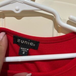 Zunie Vibrant Red Garment